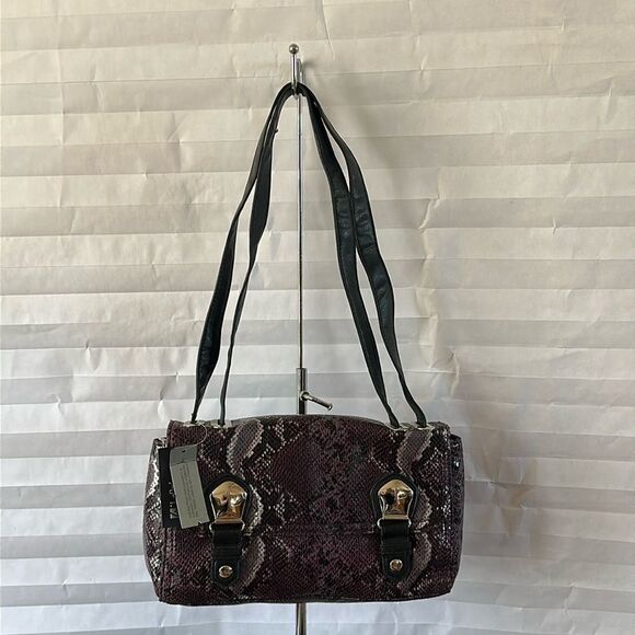Apt. 9 Handbags - Apt. 9 Purple Silver Faux Alligator Purse Women's Shoulder Bag Stylish Handbag